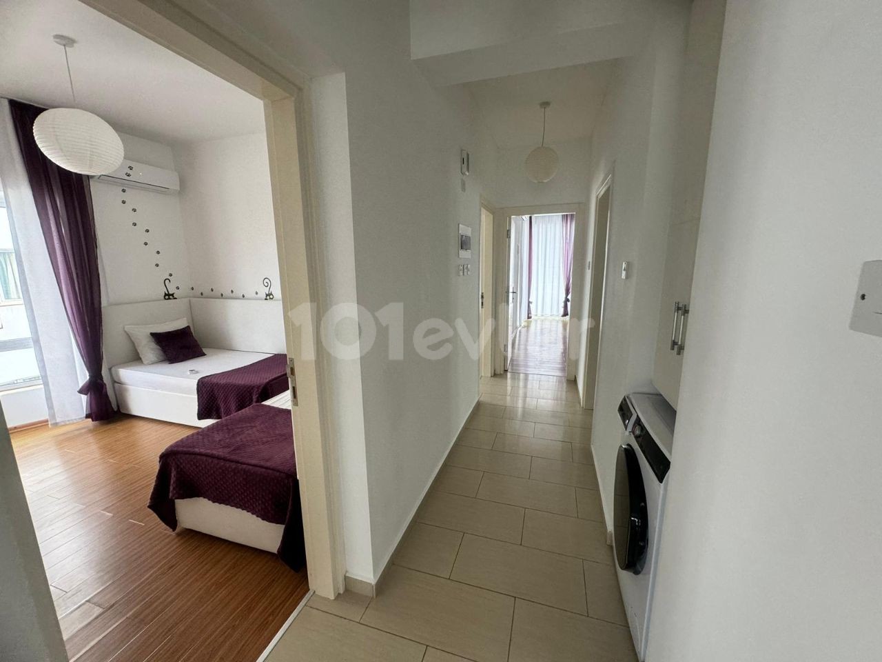 3+1 fully furnished flat for daily rent in Kyrenia Center