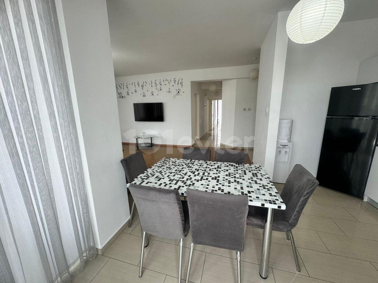 3+1 fully furnished flat for rent in Kyrenia Center