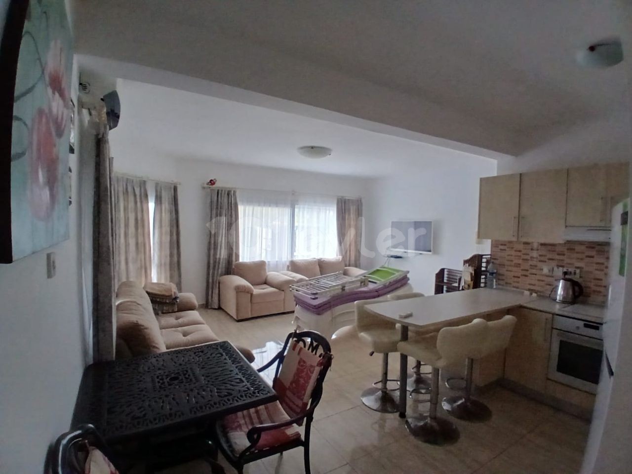 Kyrenia Lapta zu verkaufen 3+1 Wohnung mit Garten am Meer 140.000 GBP / +90533 8881419