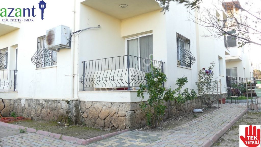 For sale in Alsancak 3 bedroom ground floor apartment with garden