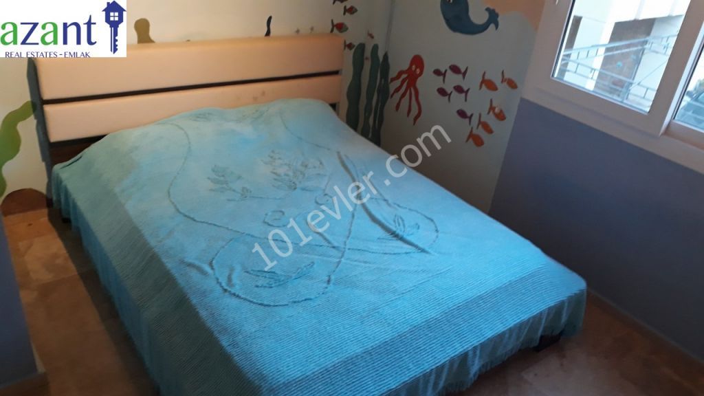 Girne Merkezde Satılık Eşyalı 3+1 Daire