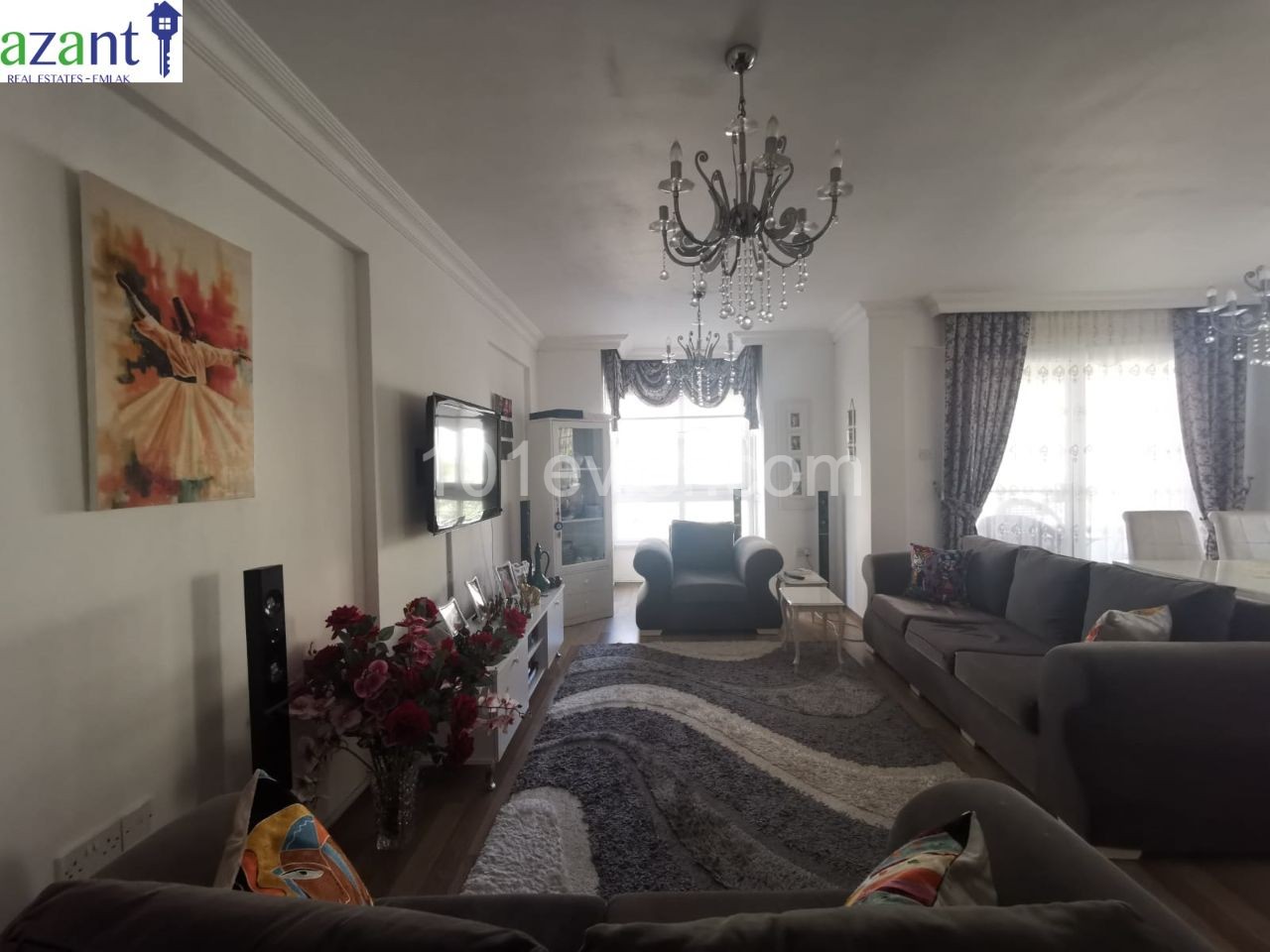 3 BEDROOM GROUND FLOOR APARTMENT IN ALSANCAK