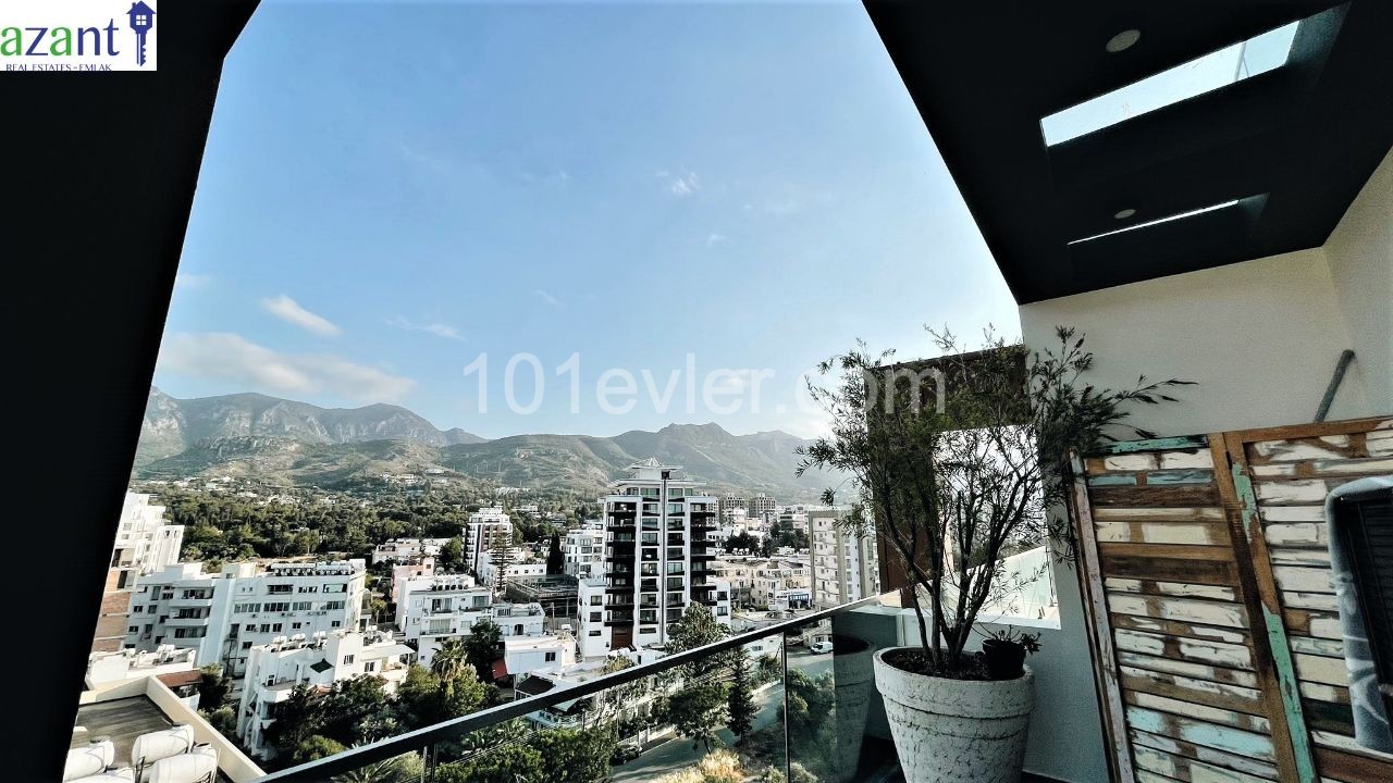 GİRNE MERKEZDE ÖZEL HAVUZLU LÜKS PENTHOUSE