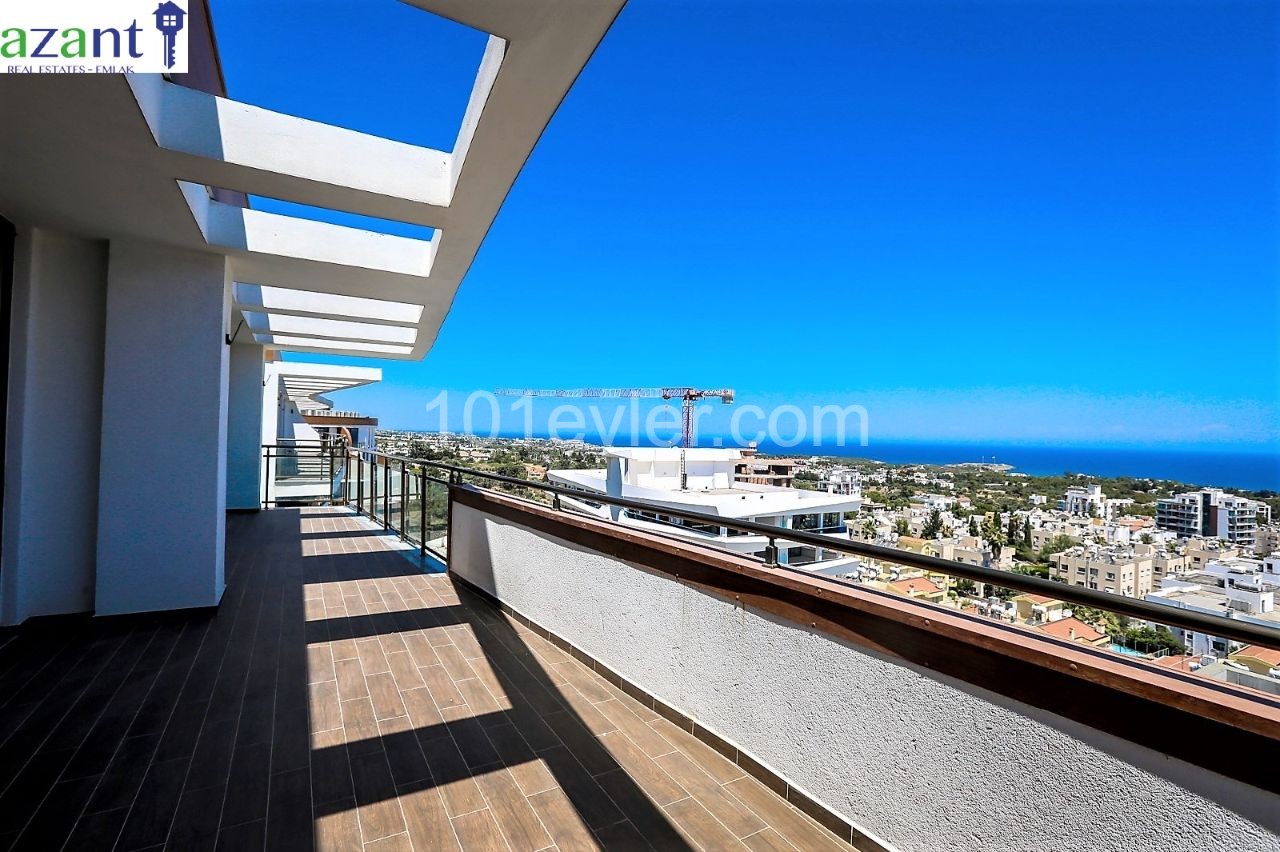 LUXUS-PENTHOUSE IM HÖCHSTEN GEBÄUDE MIT BLICK AUF KYRENIA ** 