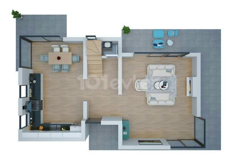 3 BEDROOM LUXURY VİLLA WITH PRİVATESWIMMING POOL IN ALSANCAK.