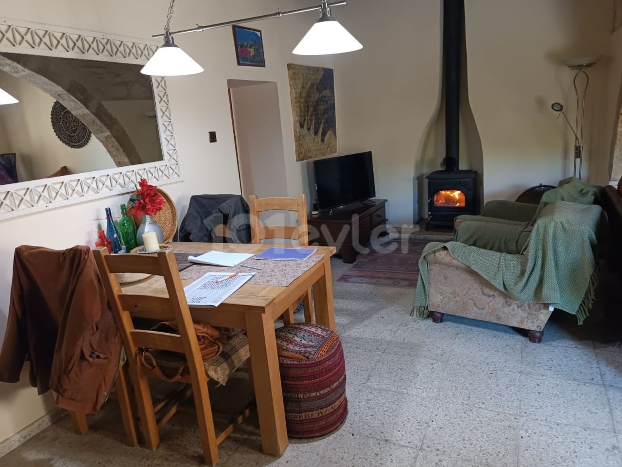 3+1 PERFECT OLD VİLLAGE STONE HOUSE WITH PRIVATE POOL IN LAPTA BAŞPINAR