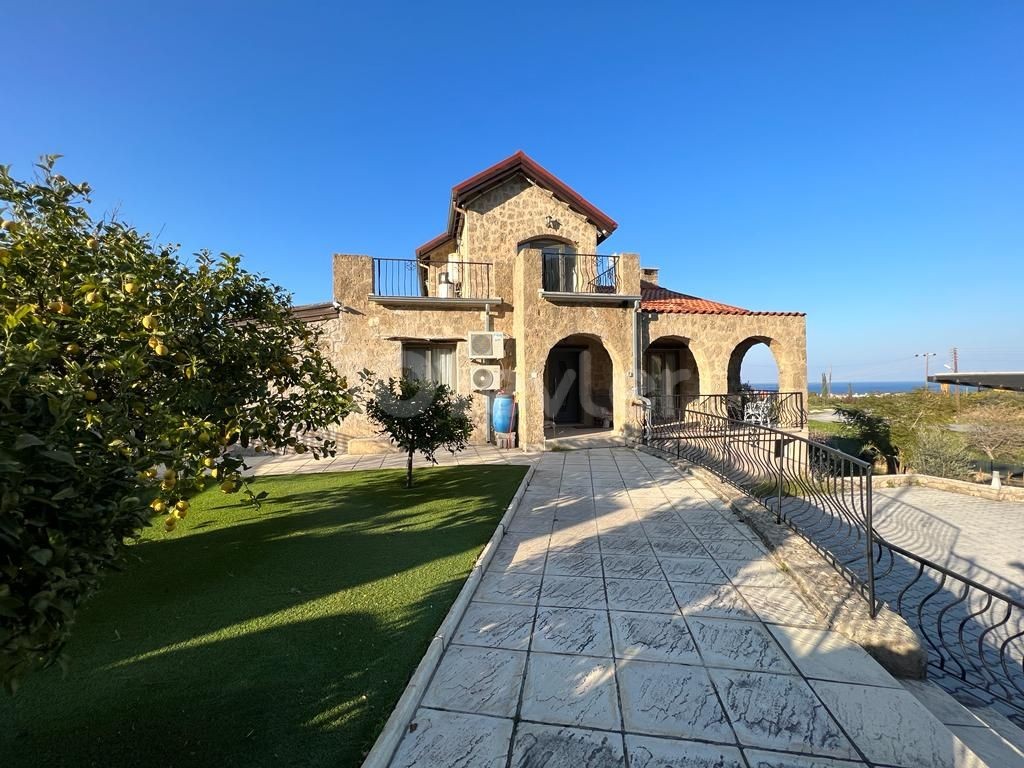 PERFECT STONE HOUSE WITH SEA AND MOUNTAIN VIEW IN KYRENIA KARSIYAKA