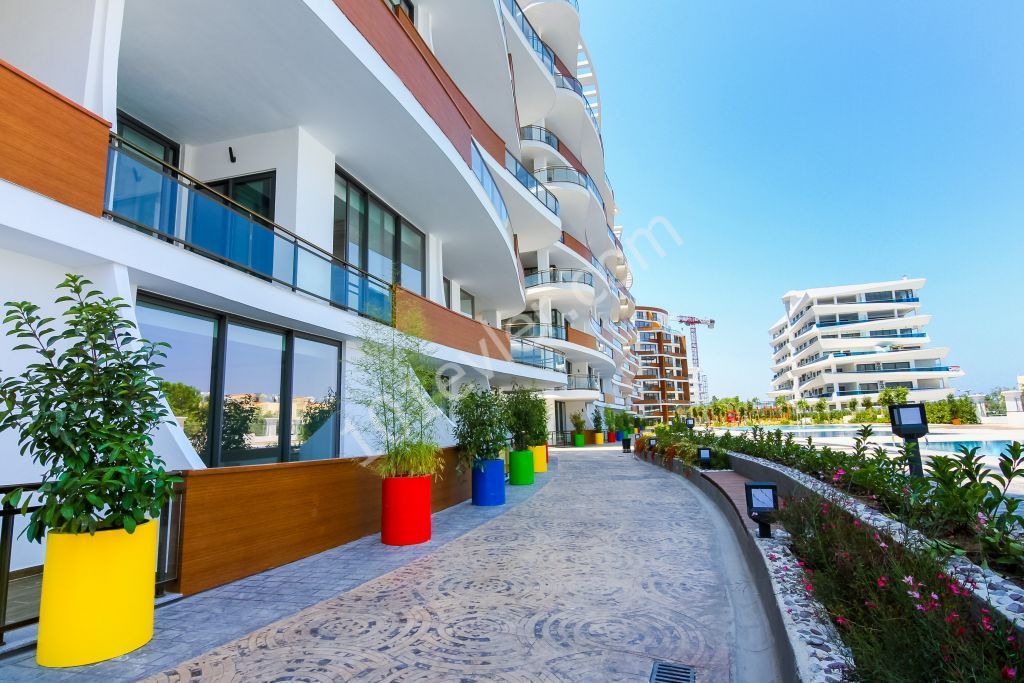 Feo Elegance'da ful eşyalı ortak havuzlu site içi güvenlikli 2+1 residence