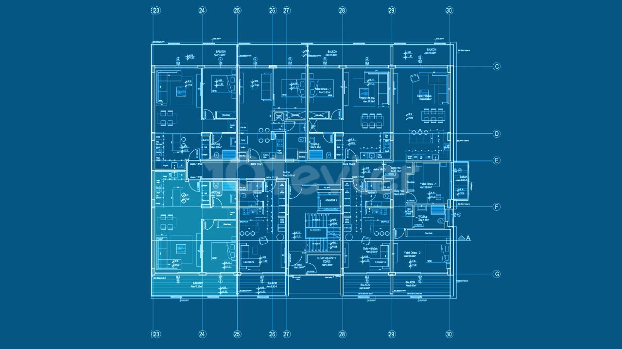 آپارتمان 1+1 در حیاط