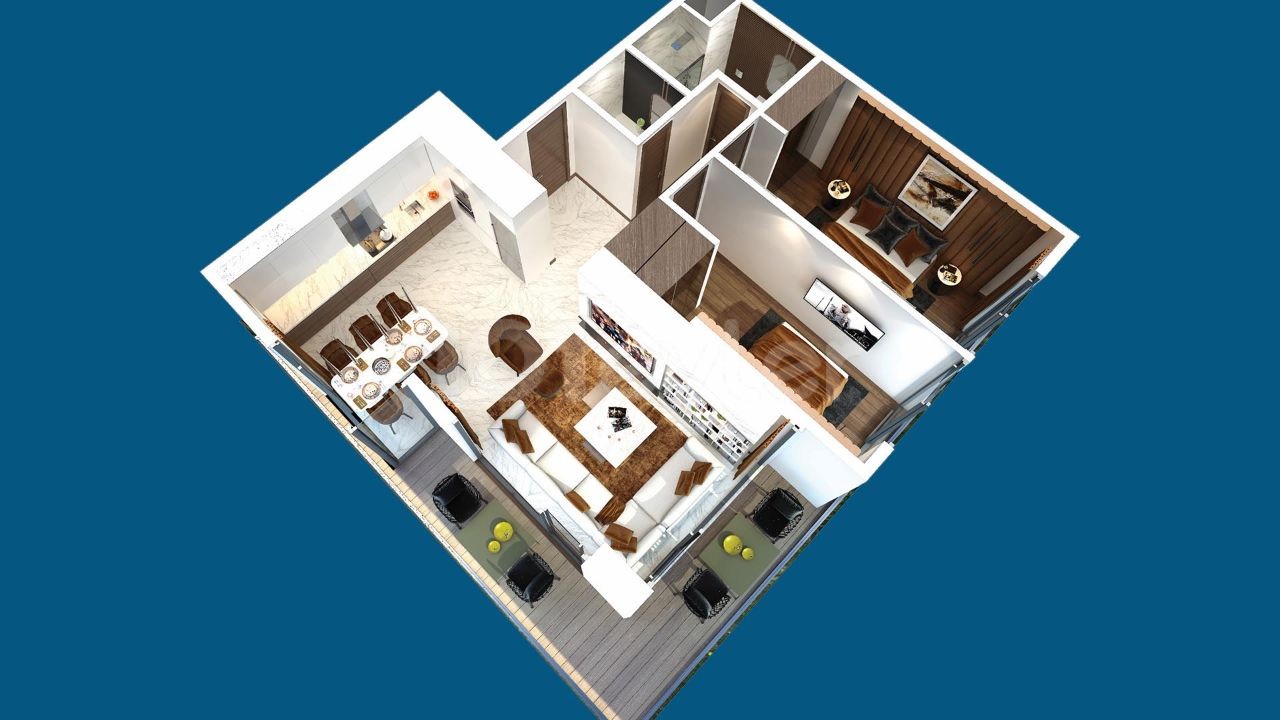 Apartment 2+1 im GRAND SAPPHIRE RESORT