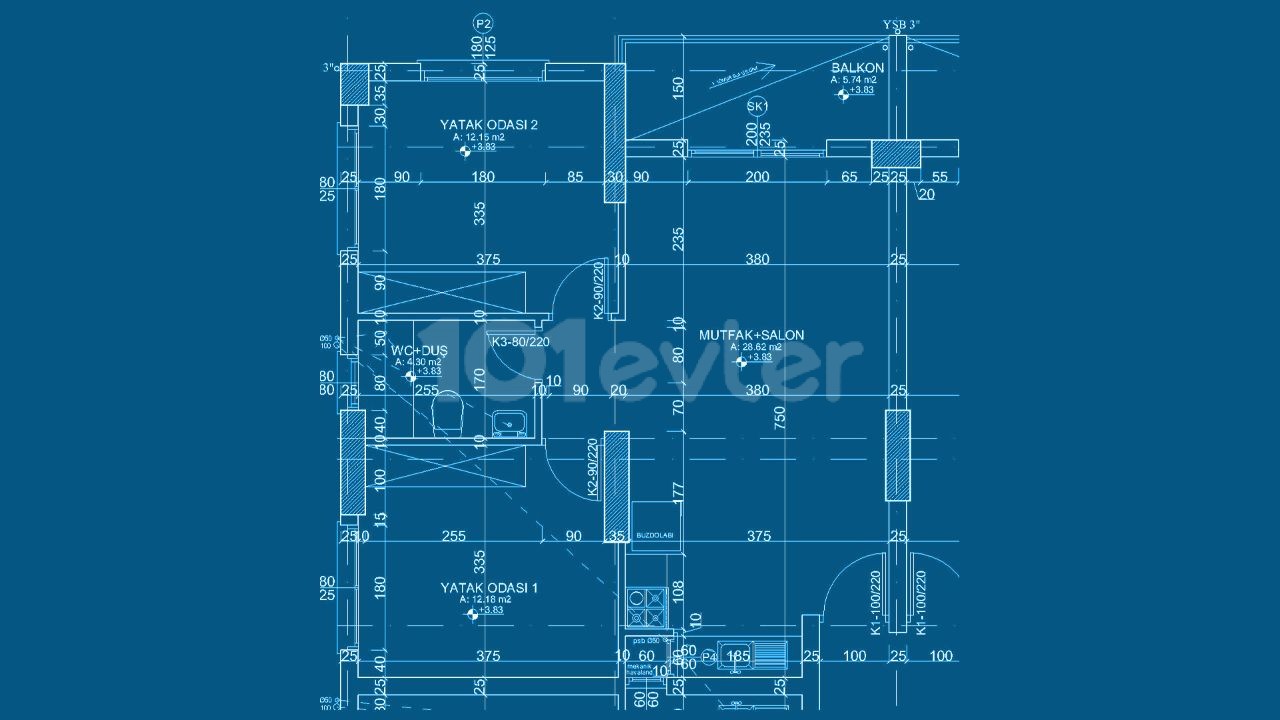 квартира 2+1 در رویال سان الیت