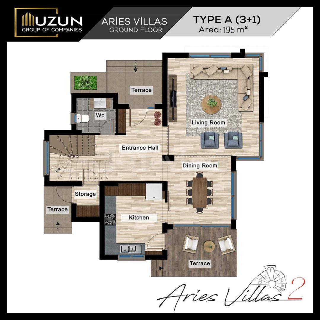 вилла 3+1 в ARIAS VILLAS 2