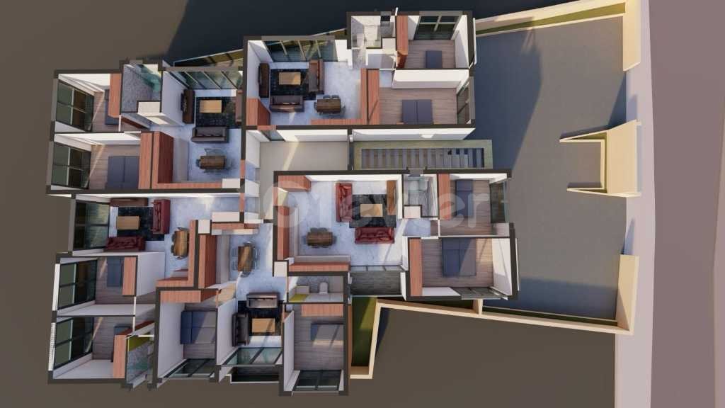 فروش آپارتمان 2+1 در مرکز آلسانکک تحویل 9 ماهه در فاز پروژه!!!