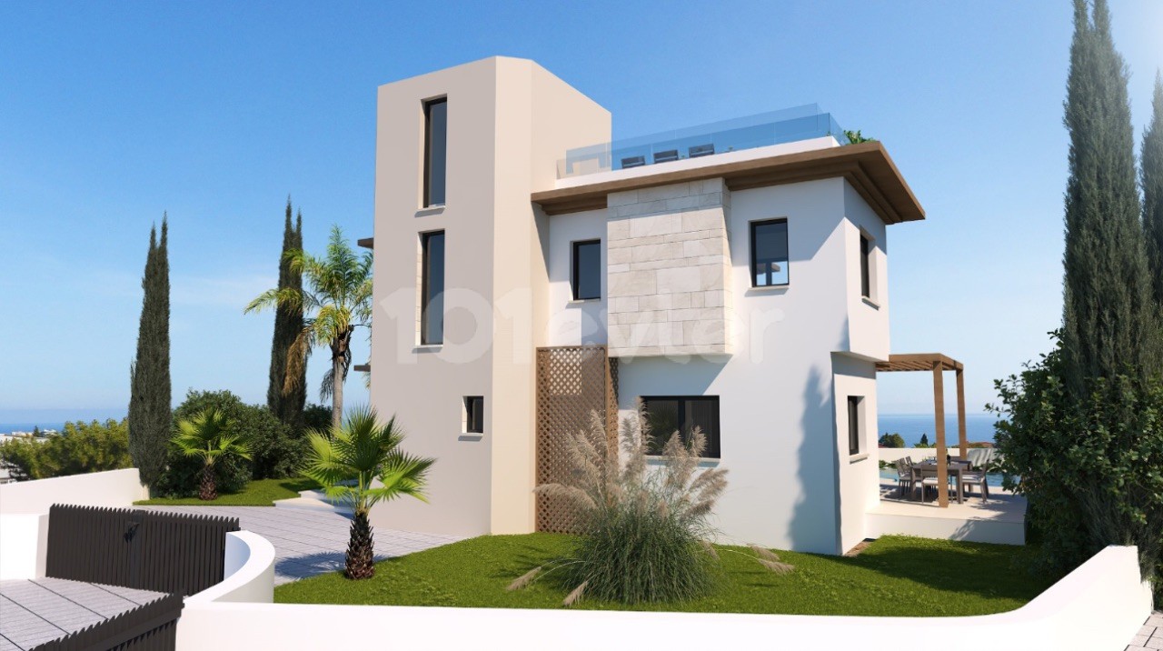 5+1 villa with private pool for sale in Zeytinlik