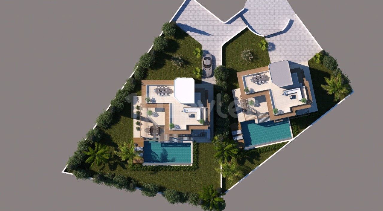 5+1 villa with private pool for sale in Zeytinlik