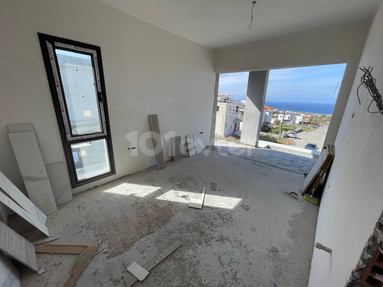 4-bedroom semi-detached villas with sea view and private pool for sale in Çatalköy