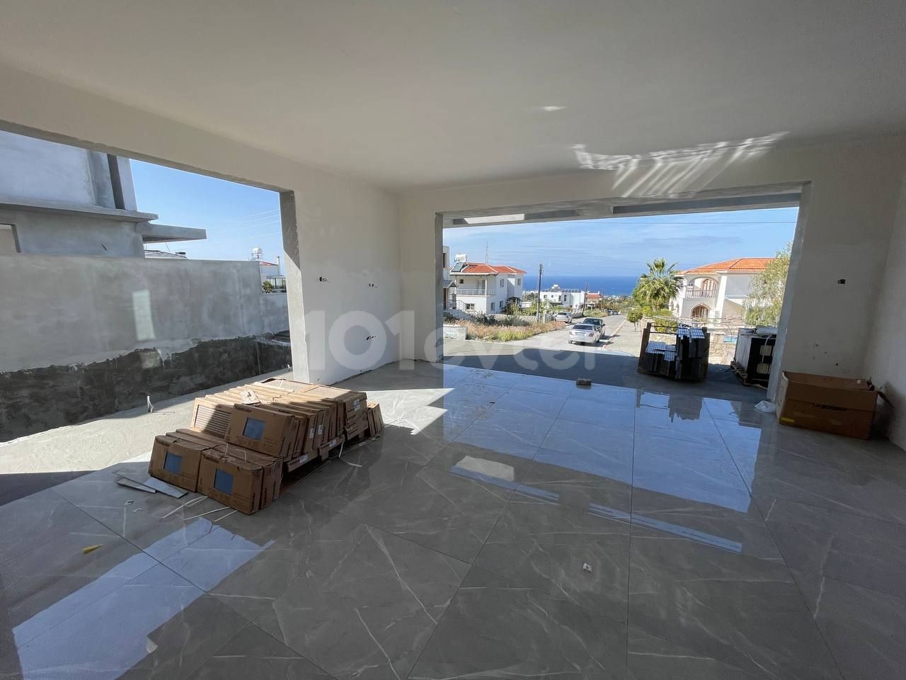 4-bedroom semi-detached villas with sea view and private pool for sale in Çatalköy