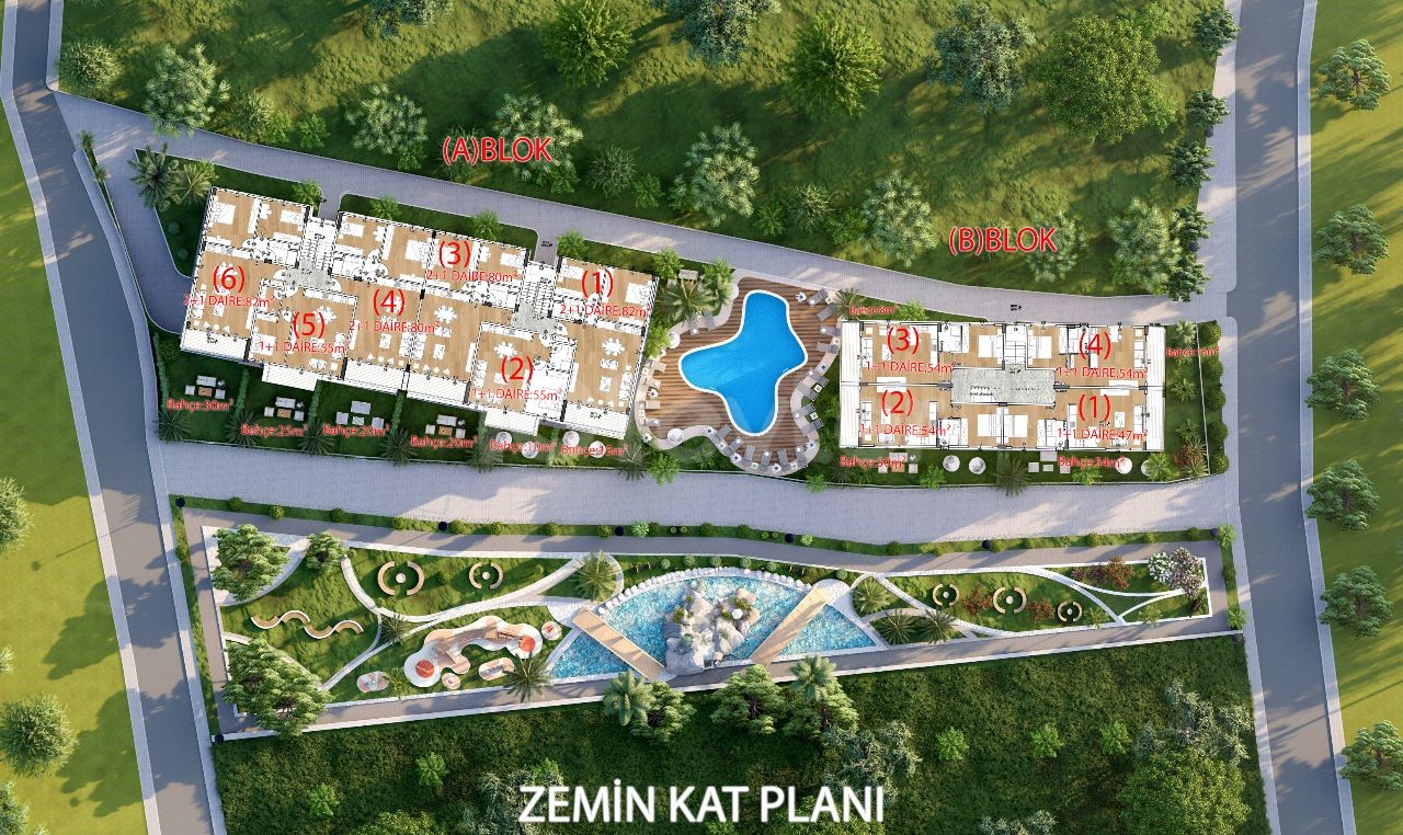  ULTRA LUXURY 2+1 FLATS WTH GARDEN&POOL IN ALSANCAK Near The British College LAST 3