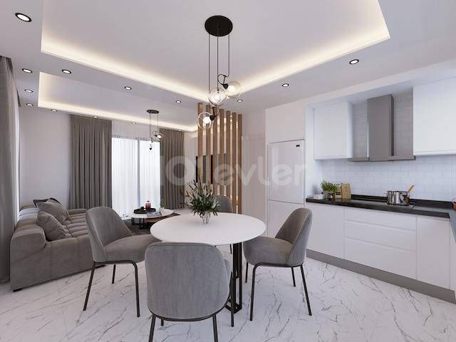 1+1 Loft Flats for Sale in a New Luxury Site in Kyrenia Esentepe