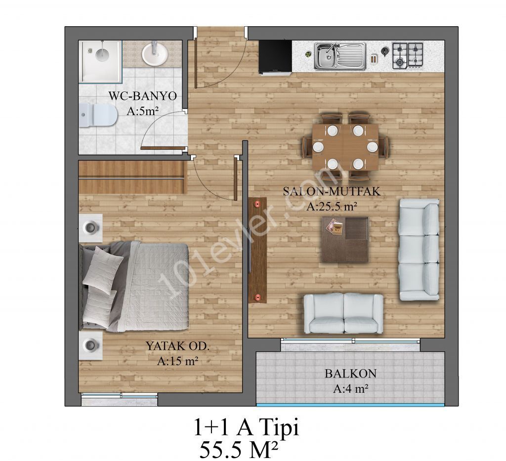 1 + 1 APARTMENTS FOR SALE IN THE LAST STAGE OF OUR LIMITED EDITION REMAINING BRAND PROJECT ** 