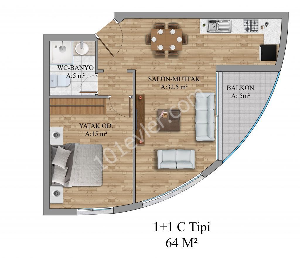 1 + 1 APARTMENTS FOR SALE IN THE LAST STAGE OF OUR LIMITED EDITION REMAINING BRAND PROJECT ** 