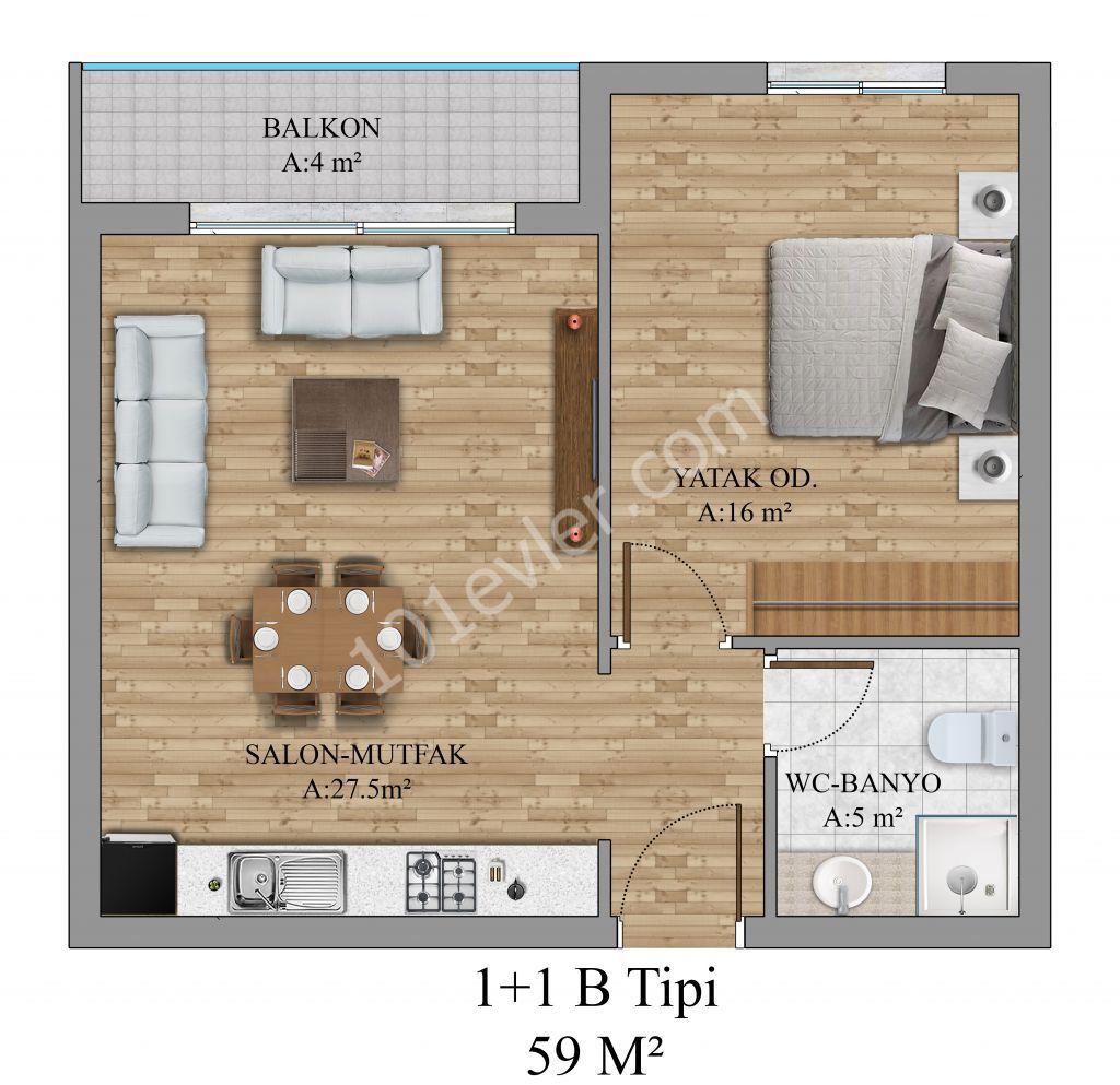 1 + 1 APARTMENTS FOR SALE IN THE LAST STAGE OF OUR LIMITED EDITION REMAINING BRAND PROJECT ** 