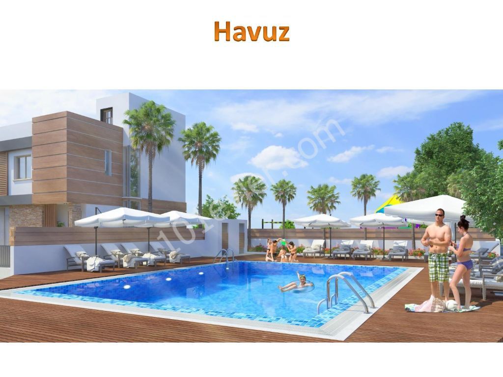 2+1 Wohnungen zu verkaufen in Famagusta, wo grün und Blau im Mund mischen -Habibe Cetin 05338547005 ** 
