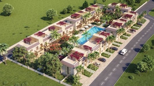 Apartments for Sale with a Pool in Famagusta Yenibogaz Habibe Cetin 05338547005 ** 