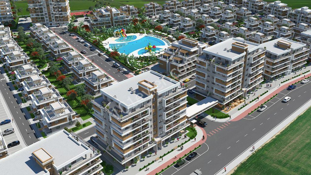 Address of Peace and Happiness 1 + 1 Apartments for Sale in a Magnificent Project on Iskele Longbeach Habibe Çetin +905338547005 ** 