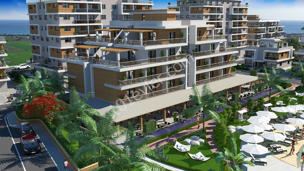 Huzur ve Mutluluğun Adresi İskele Longbeach'te Muhteşem Projede Satılık 1+1 Daireler Habibe Çetin +905338547005