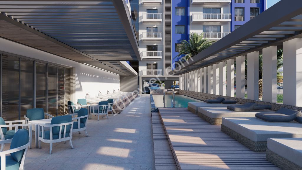 Kuzey Kıbrıs İskele Longbeach'te Muhteşem Deniz Manzaralı Projede Satılık 2+1 Daireler- Habibe Çetin +905338547005