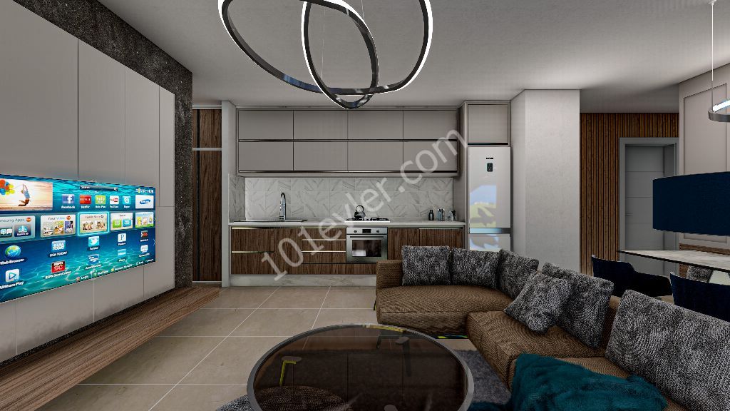 Kuzey Kıbrıs İskele Longbeach'te Muhteşem Deniz Manzaralı Projede Satılık 2+1 Daireler- Habibe Çetin +905338547005