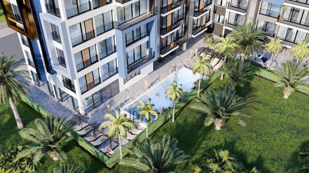 2 + 1 Wohnungen zum Verkauf in einem Projekt mit herrlichem Meerblick in Nordzypern Pier Longbeach - Habibe Cetin + 905338547005 ** 