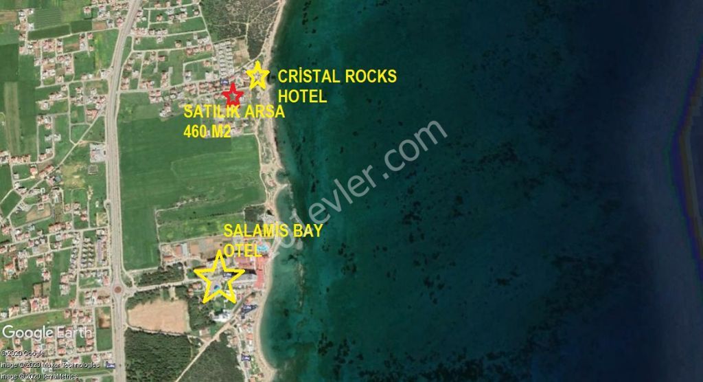 A plot for sale in Famagusta, 100 meters from the New Bosphorus Sea Habibe Decetin 05338547005 ** 