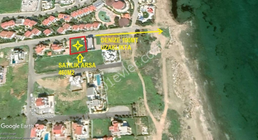 A plot for sale in Famagusta, 100 meters from the New Bosphorus Sea Habibe Decetin 05338547005 ** 