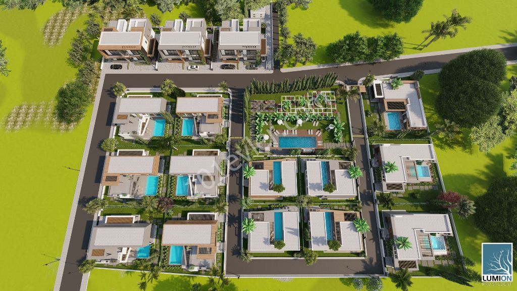 3+1 Apartments for sale with shared pool in Famagusta yenibogzin Habibe Cetin 05338547005 ** 