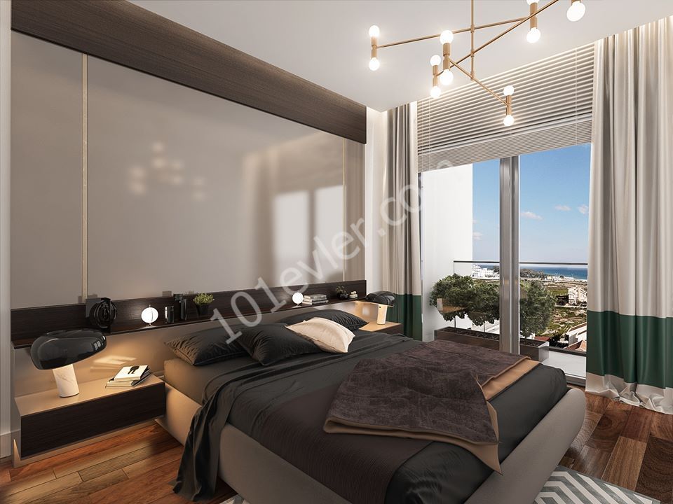 1+1 Apartments for sale in the New Project near the Sea at the Pier Longbeach in Northern Cyprus ** 