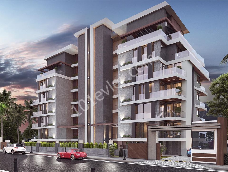 Kuzey kıbrıs İskele Longbeach Denize yakın Yeni Projede satılık 1+1 Daireler 