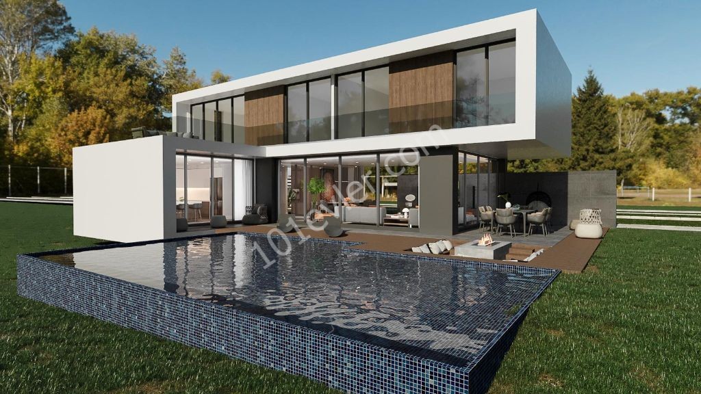 In our Unusual and Modern Villa Project, 3 +1 Villas for Sale Within Walking Distance of the Sea in Nature -Habibe Cetin 05338547005 ** 