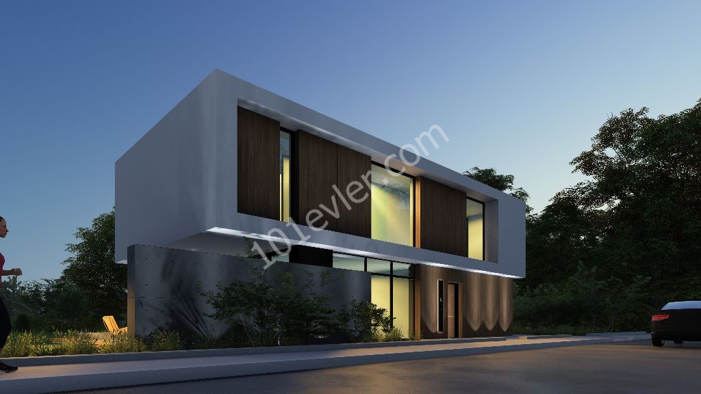 In our Unusual and Modern Villa Project, 3 +1 Villas for Sale Within Walking Distance of the Sea in Nature -Habibe Cetin 05338547005 ** 