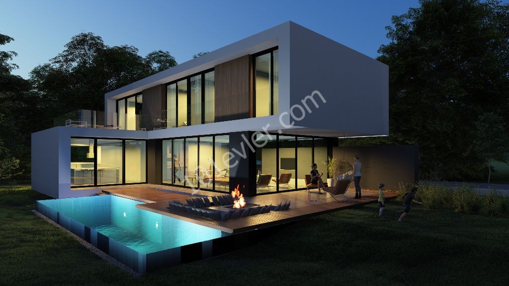 Ungewöhnliche und moderne Villa in unserem Projekt , zu verkaufen 3+1 Villar-Habibe Cetin 05338547005 ** 