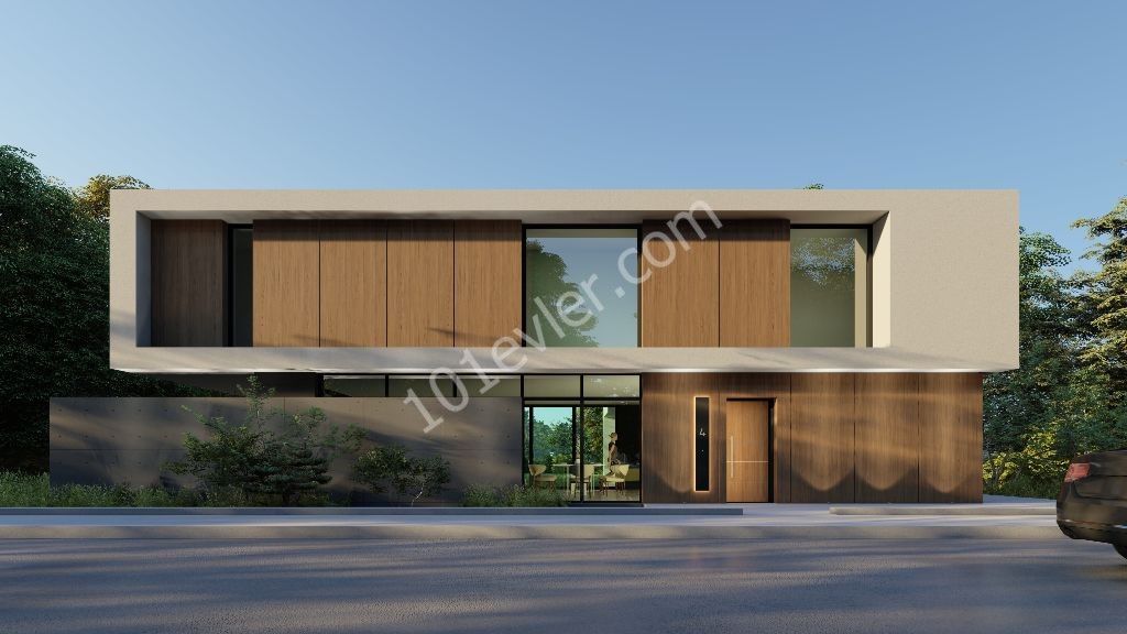 In our Unusual and Modern Villa Project, 3 +1 Villas for Sale Within Walking Distance of the Sea in Nature -Habibe Cetin 05338547005 ** 