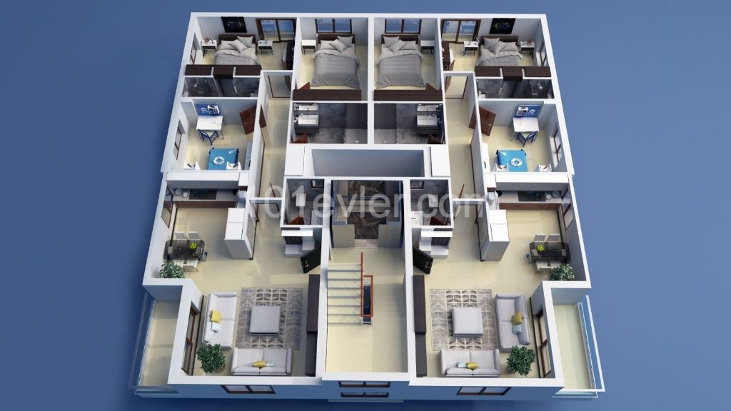 An Unmissable Opportunity !!!!! Delivery of 3+1 Apartments Habibe Cetin 05338547005 After 9 Months in the central location of Famagusta ** 