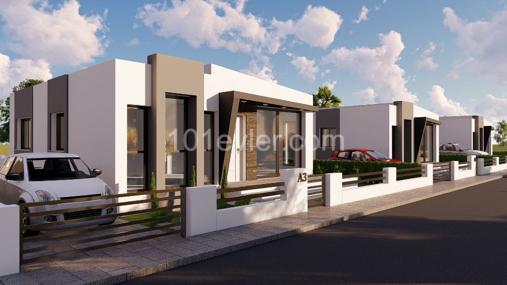 2 +1 Detached villas for sale with a large garden suitable for your family life and pool construction in the Mutluyaka district of Famagusta ** 