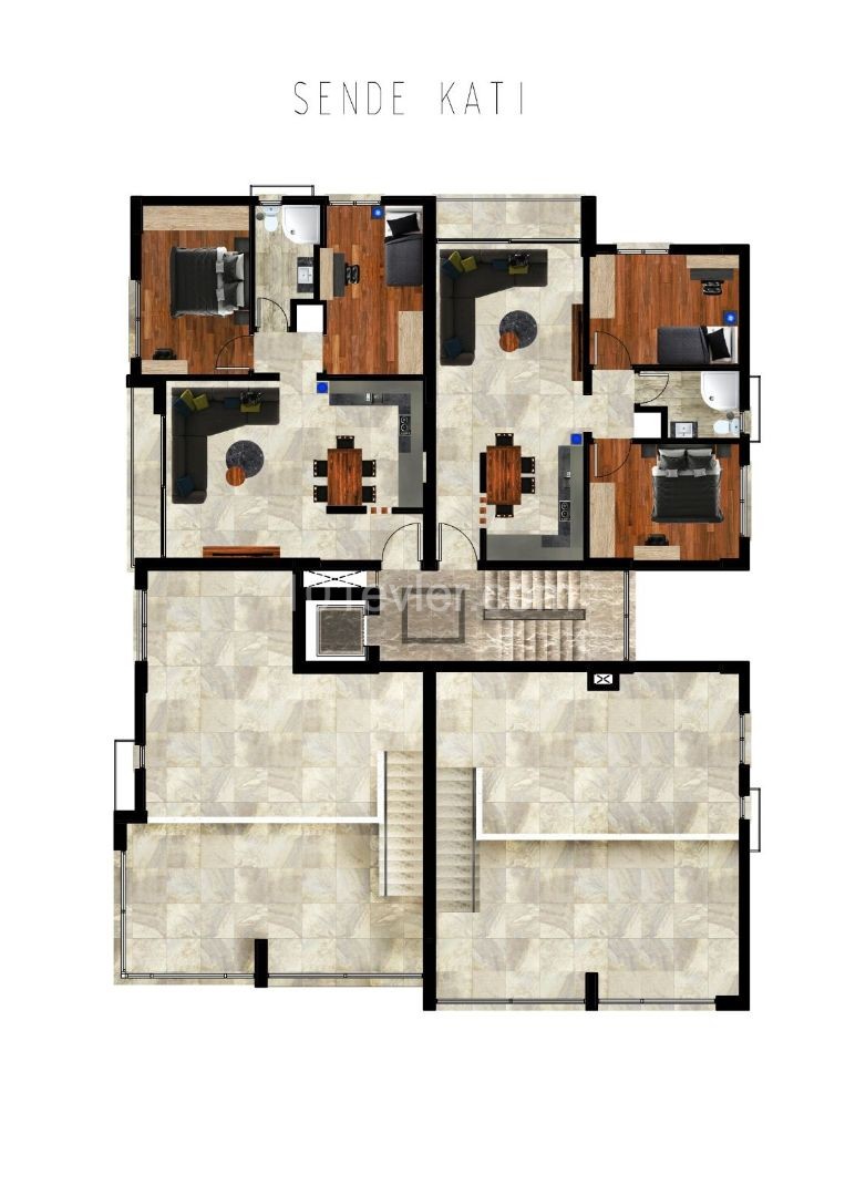 Luxury 2+1 Apartments for Sale in Gulseren District of Famagusta Habibe Cetin 05338547005 ** 