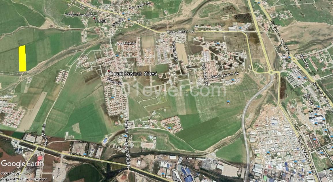 Land for Sale suitable for Site construction in the Tuzla Region of Famagusta ** 