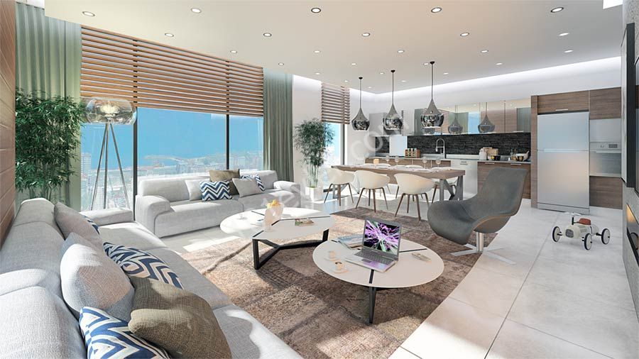 LUXURY RESIDENCE APARTMENTS FOR SALE IN THE VERY HEART OF FAMAGUSTA, CLOSE TO THE FIRST AND ONLY STARS OF THE ISLAND INFORMATION: HABIBE CETIN 05338547005 ** 