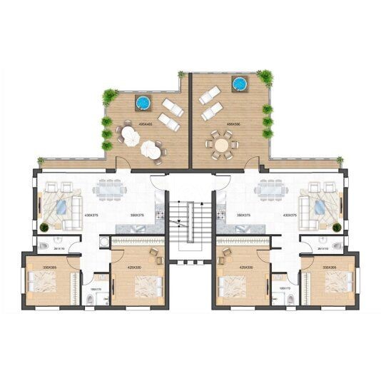 Orangerie - 1+1 آپارتمان لوکس