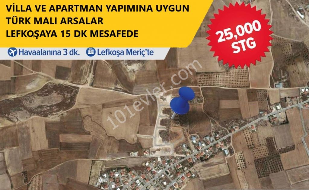 Residential Zoned Plot For Sale in Meriç, Nicosia