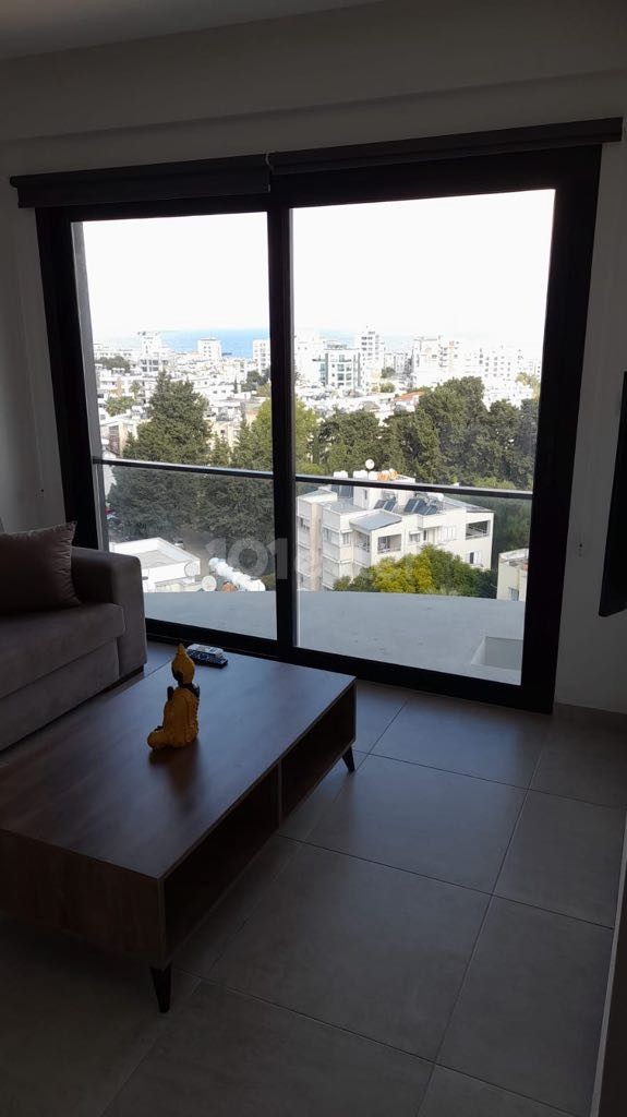 1+1 Flat with Sea View for Daily Rent in Kyrenia Center
